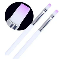 single nail brushes white rod phototherapy pen nail brush long lasting durable beauty nail art makeup tool women hot sale t0421