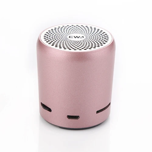 EWA A107S динамик s Портативный bluetooth Металл HIFI мини-динамик TWS беспроводной MP3 музыкальный плеер Сильный Звук SD карта воспроизведения динамик - Цвет: Розовый