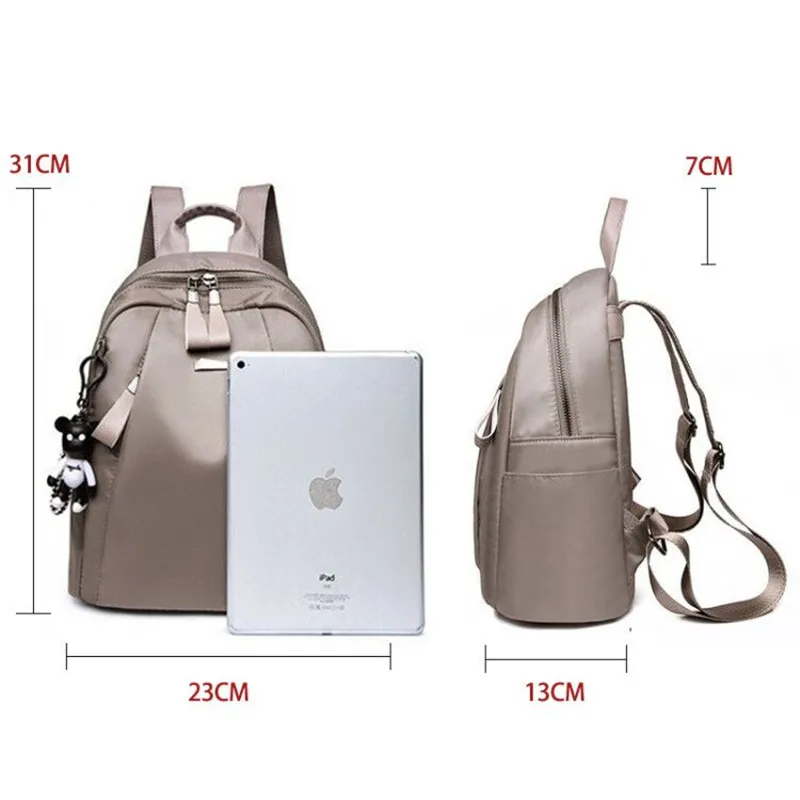 new fashion cool bear women backpack hight quality casual oxford backpacks female larger capacity backpack travel bag for women free global shipping