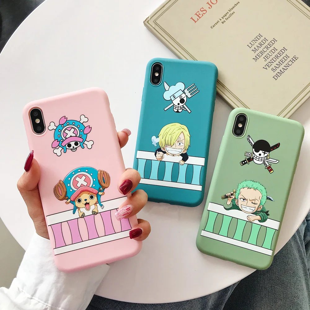 One piece Япония Аниме Луффи Tony Chopper ACE конфетный, TPU чехол для Apple iPhone 11 Pro 7 8 6 6S Plus X XS Max Xr мягкий чехол для телефона