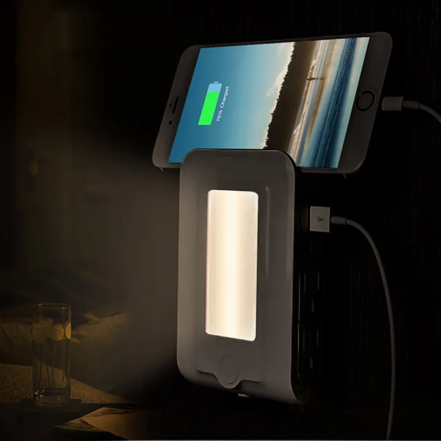 Светодиодный датчик движения для включения ночного освещения штепсельная