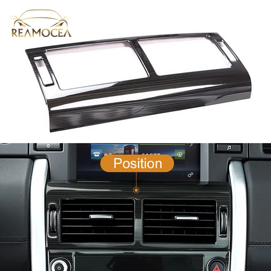 Reamocea ABS Глянцевая черная центральная консоль кондиционер вентиляционная рамка