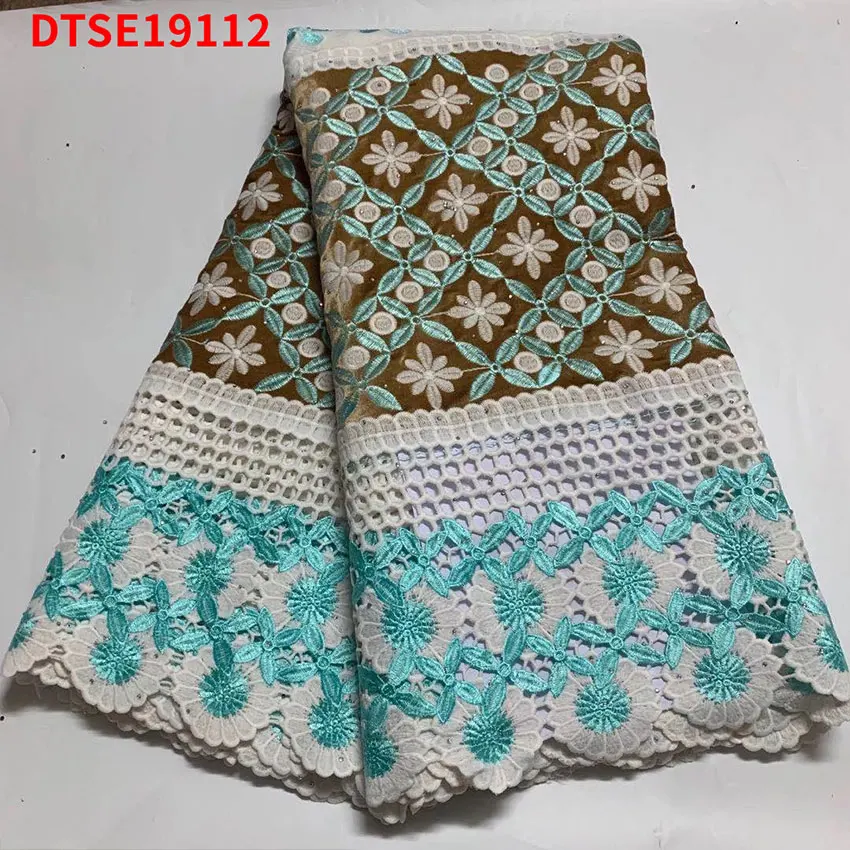 Latest Ankara Flannelette Dress Fabric African Low Price ​Swiss Lace Textiles For Sewing Clothes DTSE19112 | Дом и сад