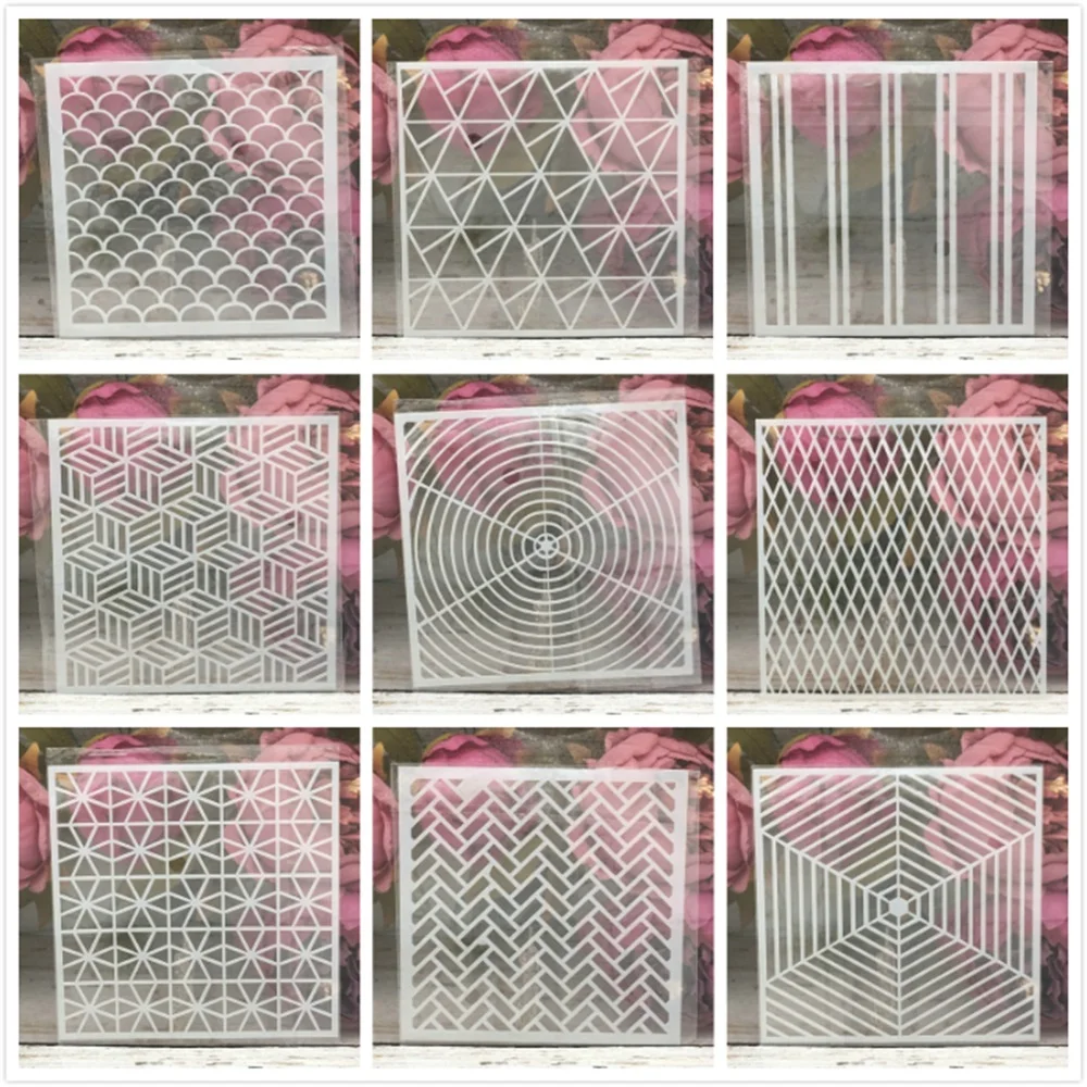 9 шт 13 см круглой формы волнистые волосы в виде геометрических фигур Текстура DIY