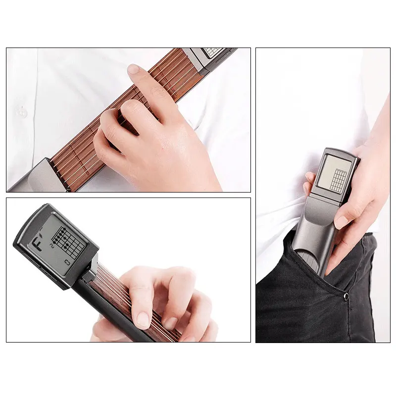 Портативный карманный тренажер для гитары с ЖК экраном|Гитары| |