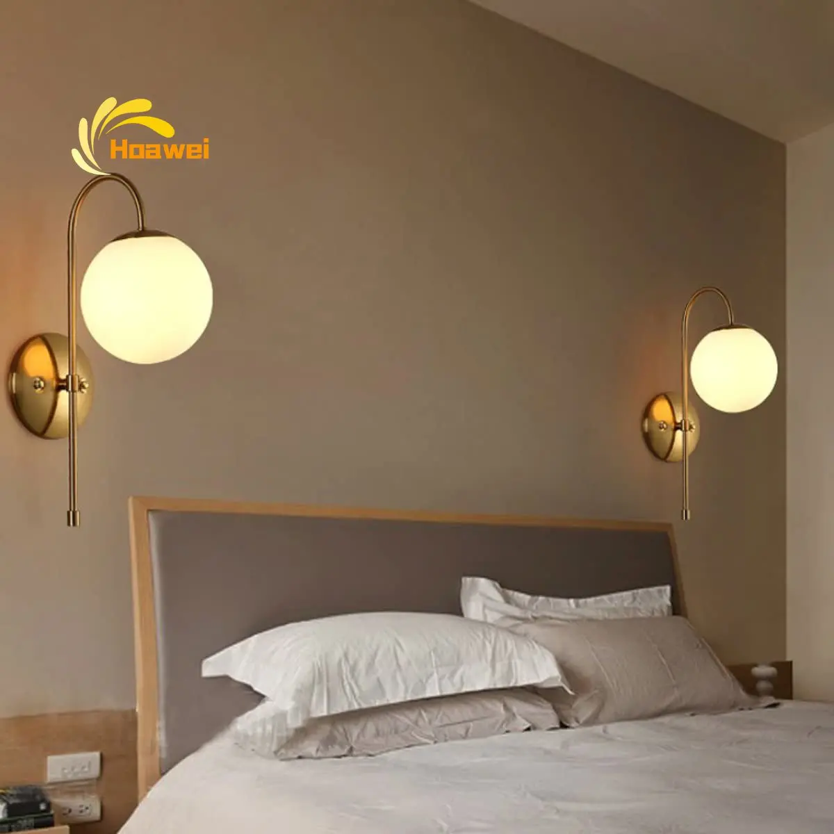 

Винтаж скандинавском стиле Стекло Настенные светильники Гостиная Обеденная Ванная комната украшения настенный светильник Лофт лестницы и...