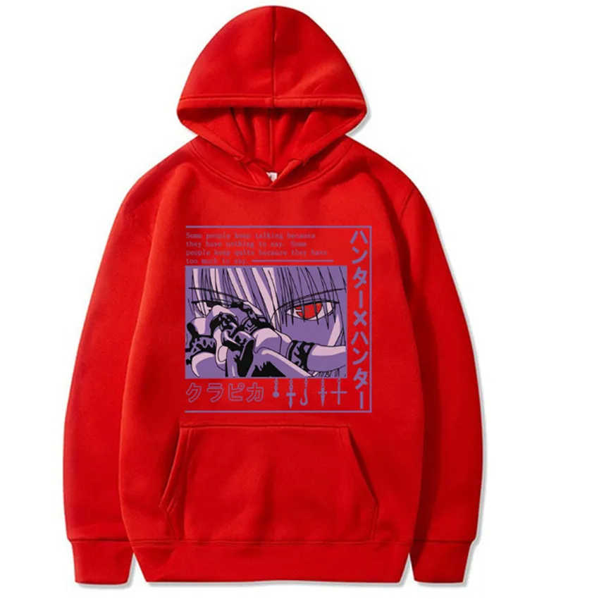 

2021 Anime Hunter X Hunter hoodie for Men women long Sleeve Anime Manga Kurapika HxH Devil Eye hoodie pullover Tops Gift