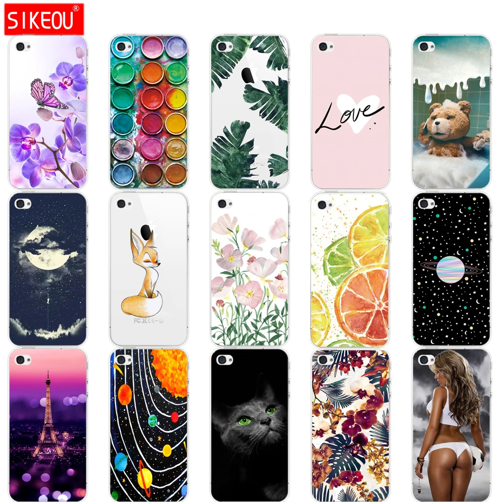 Силиконовый чехол для мобильного телефона 4 0 дюймов iPhone 5S ТПУ SE 5 телефонные