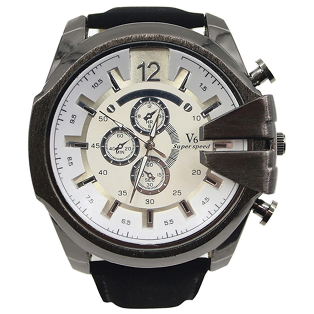 Часы наручные мужские кварцевые с большим циферблатом спортивные роскошные