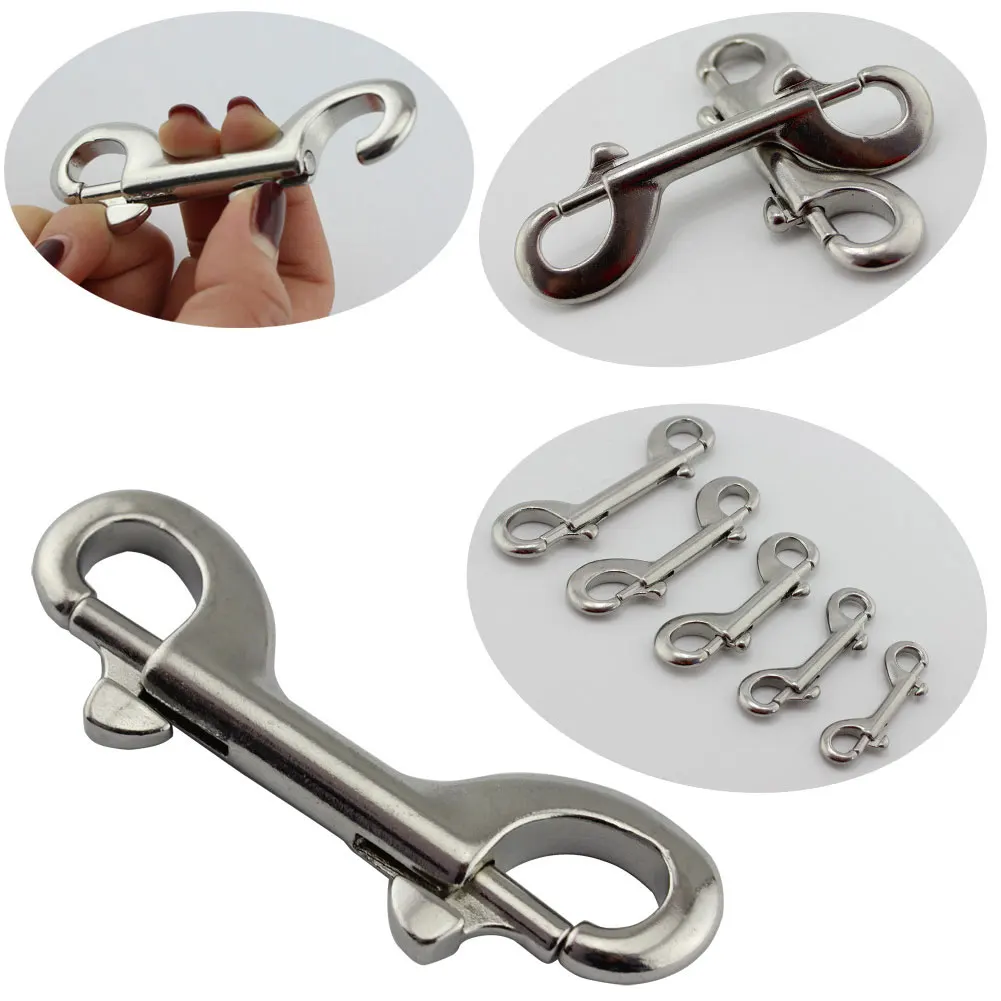

Diving Quick Release Spring Buckle Stainless Steel 316 Double Head Hook 90/100/115mm