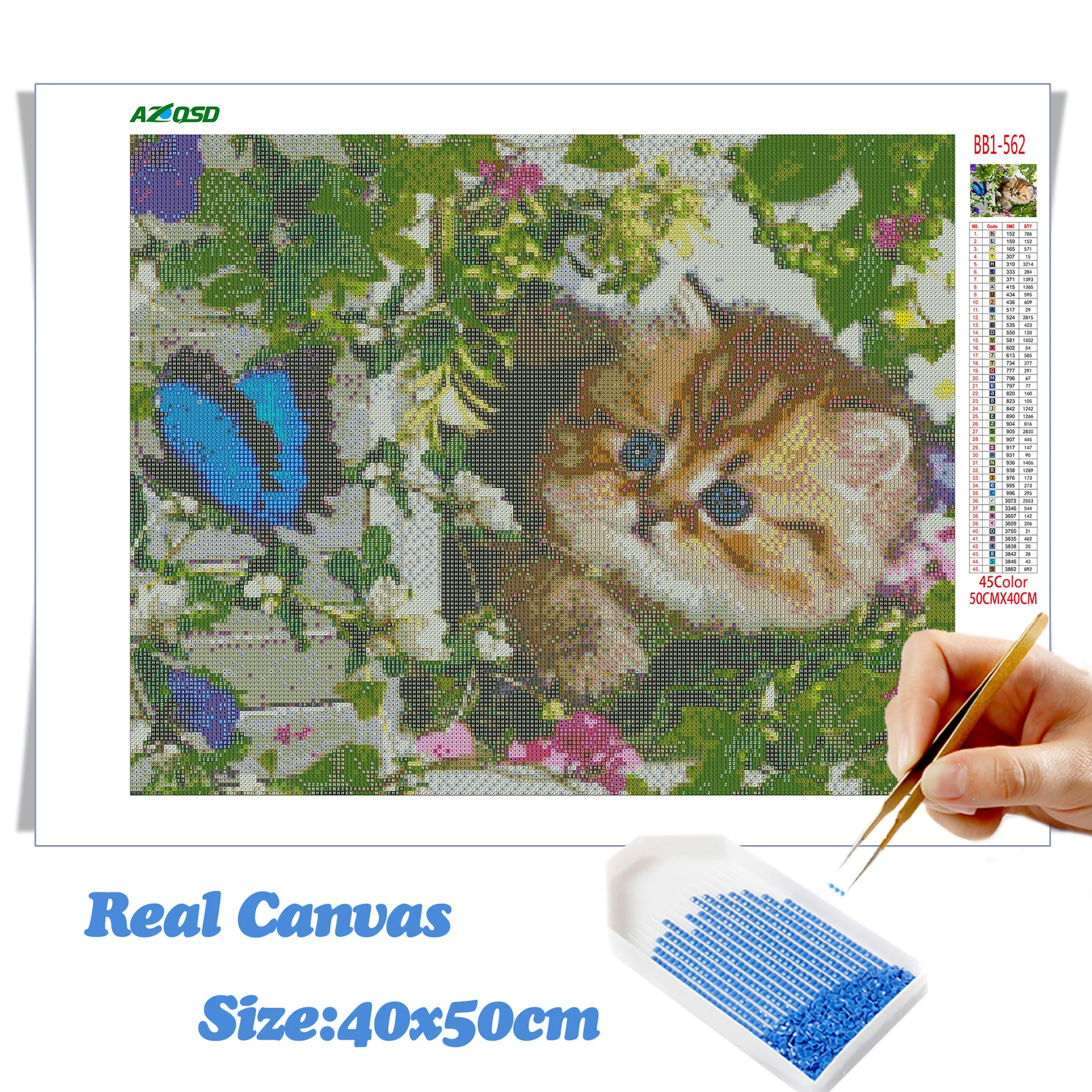 AZQSD 5D DIY Daimond картина мозаика животное полное квадратное сверло Алмазная вышивка