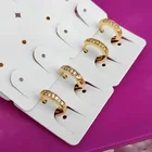 Серьги-кольца детские, 1 см, маленькие, золотые