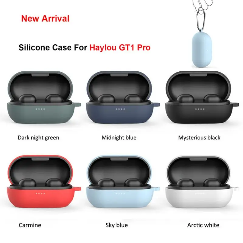 

Soft Silicone Protective Shockproof Bluetooth Earphone Case For Haylou GT1 Pro Luxury Thin Wireless Headphone Cases For GT1 Pro