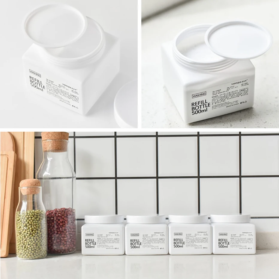 500 мл Коробка для порошка стирки Пластиковые Многоразовые подставки усилитель