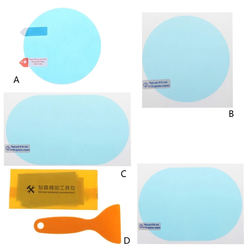 Автомобильная противотуманная пленка 1 пара водостойкая гидрофобная для заднего