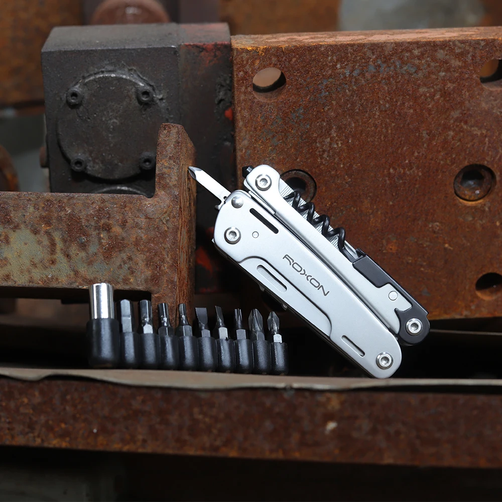 ROXON S801S 16-in-1 Multitool Pliers-Pocket knife scissors wire cutter screwdriver Bits Group EDC tool Survival Camping | Инструменты