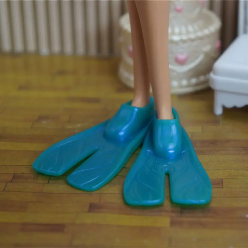 blue 30 пар кукольных женских туфель для принцессы; Модные женские кукольные повседневные туфли; Аксессуары для кукол; обувь на высоком каблуке; обувь для девочек - Цвет: blue