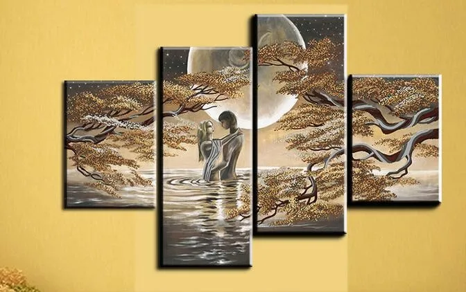 

Триптих 5d алмазная живопись пар влюбленных 4 шт./компл. вышивка крестиком квадратные Стразы мозаика Алмазная вышивка домашний декор