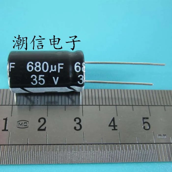35v680uf 680uf35v электролитический конденсатор 10x20 | Электронные компоненты и