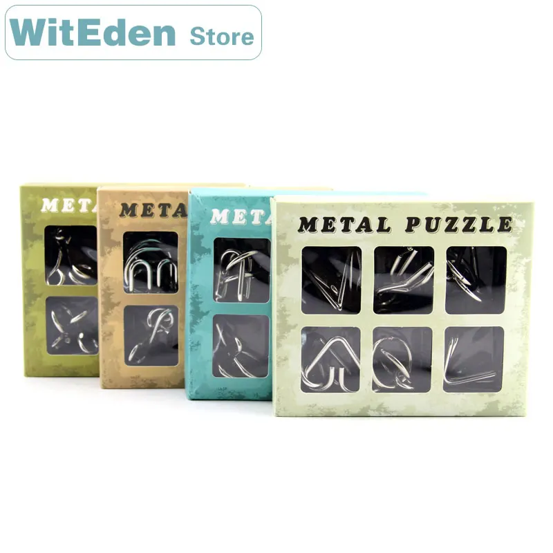 3D пазлы из металлической проволоки 6 шт./компл. классический узел 9 кольцо