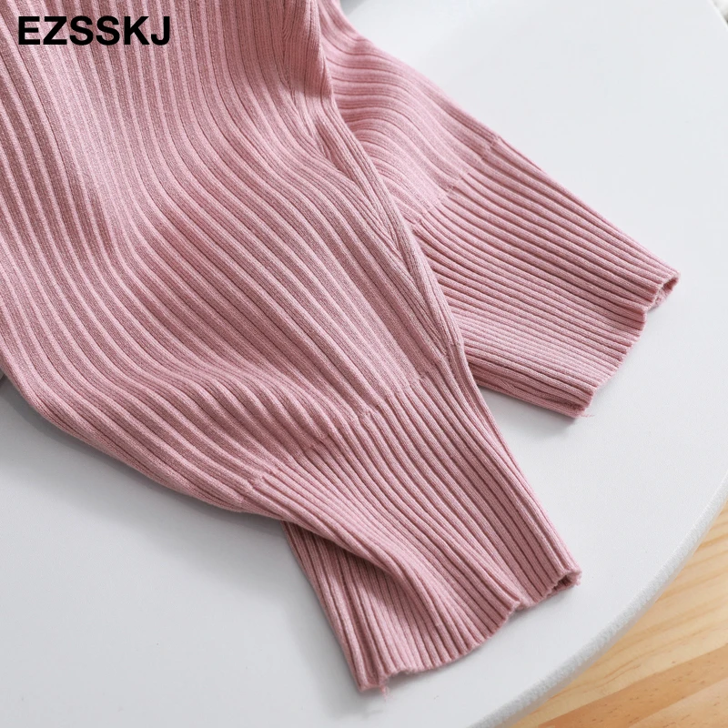 casual Elastic Waist Trousers Thick Knitted Women Harem Pants Autumn Winter Sport swear female sweater Radish pants Grandma