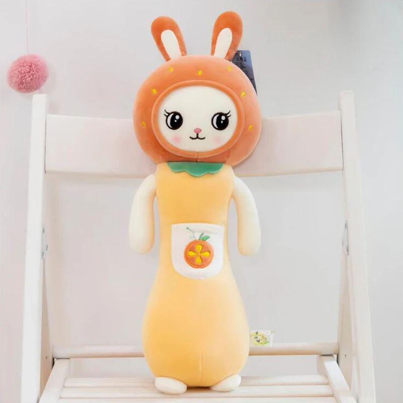 Лидер продаж плюшевый кролик в виде фруктов оранжевая мягкая игрушка милый кукла игрушки подарки для
