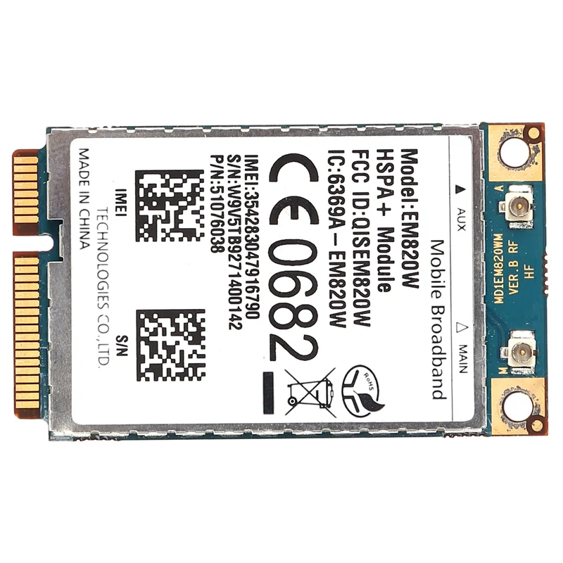EM820W Wi Fi карта Mini Pcie 3G EDGE GPRS HSPA WCDMA беспроводной модуль UMTS/HSDPA/HSUPA/PA + GPS|Сетевые карты|