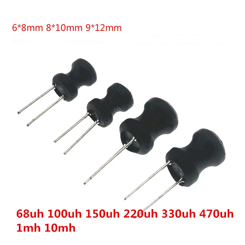 10pcs/Lot Power Inductor 6x8mm 8x10mm 9x12mm 68uh 100uh 150uh 220uh 330uh 470uh 1mh 10mh DR CORE Inductors Word | Обустройство дома