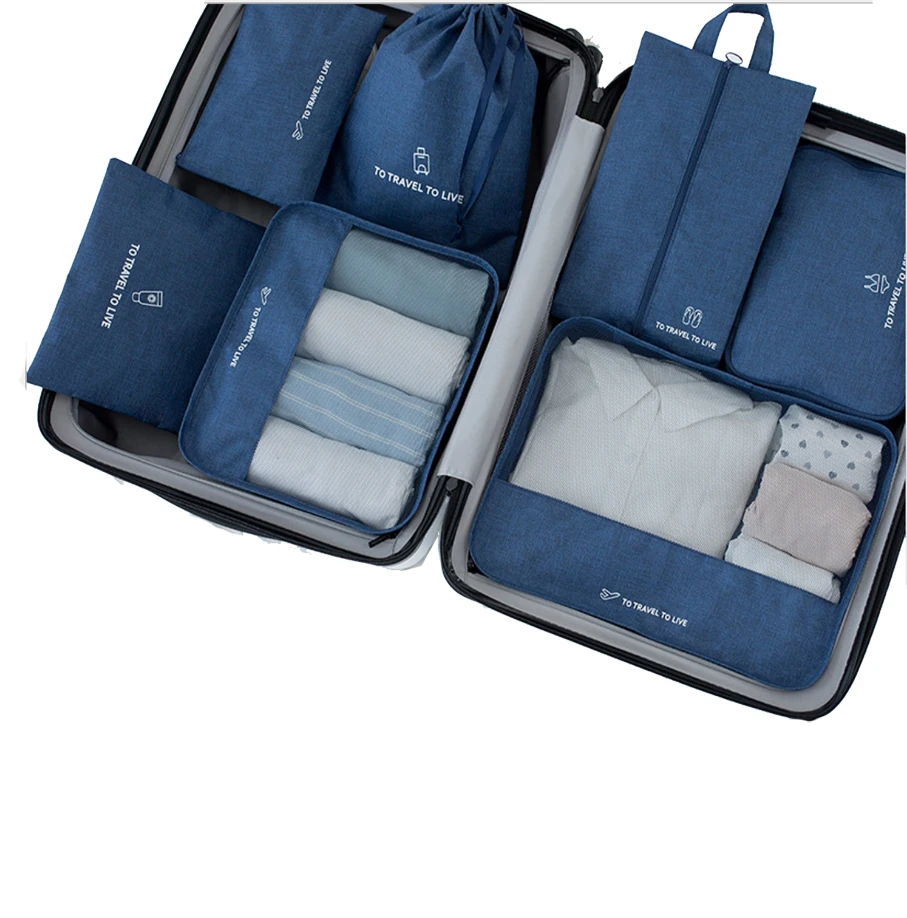 Дорожные сумки для хранения 7 шт водонепроницаемый дорожный набор катионные