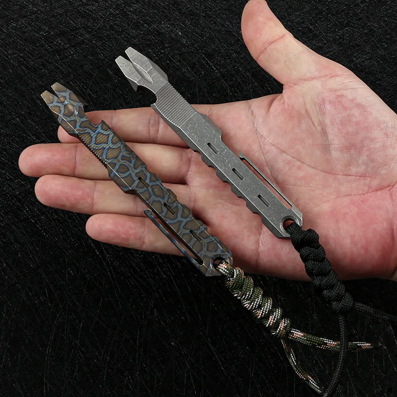 DICORIA TC4 коронка из титанового сплава для выживания на открытом воздухе EDC