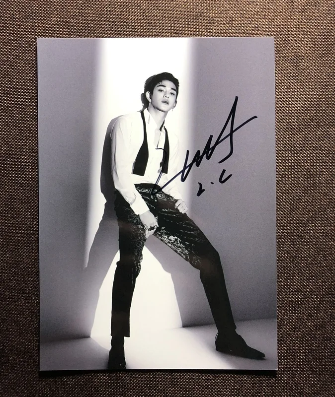 Ручная подписка SuperM Lucas фото с автографом NCT U 5*7 092019N7