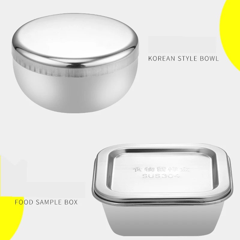 Custom Lunch Box For Kids Food Container Bento 304 Top Grade Stainless Steel Storage Thermal Metal Stock | Дом и сад