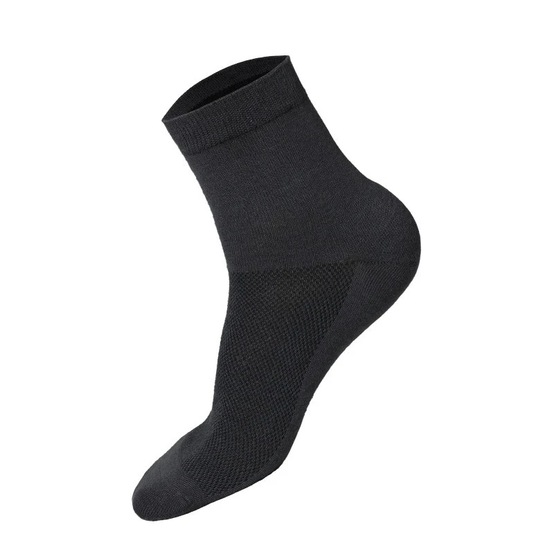 5 pairs/Size 38-43 Men's Socks Combed Cotton Mesh Sports Socks Man High Quality Casual Breathable Short Socks Men White Socks enlarge