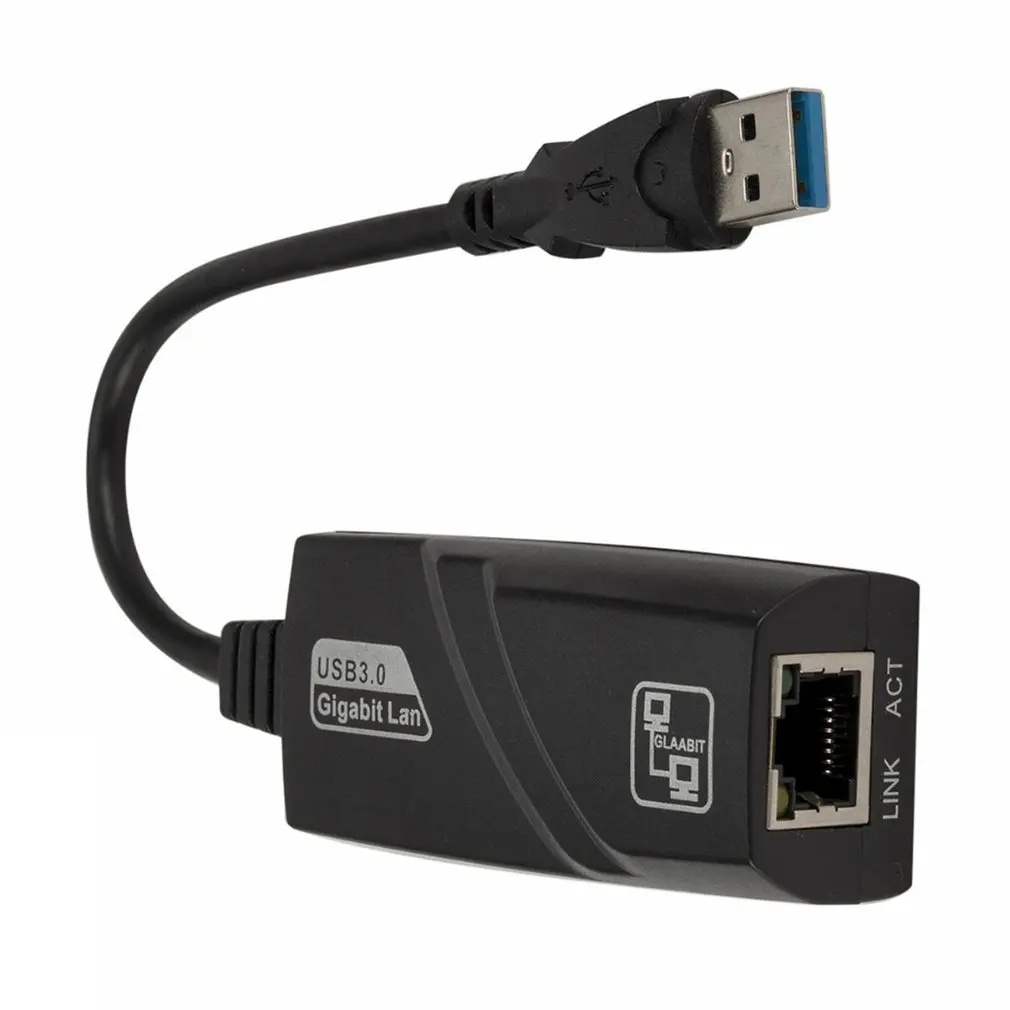 

Проводной сетевой адаптер USB 3,0 для Gigabit Ethernet RJ45 LAN (10/100/1000) Мбит/с, сетевая карта Ethernet для ПК