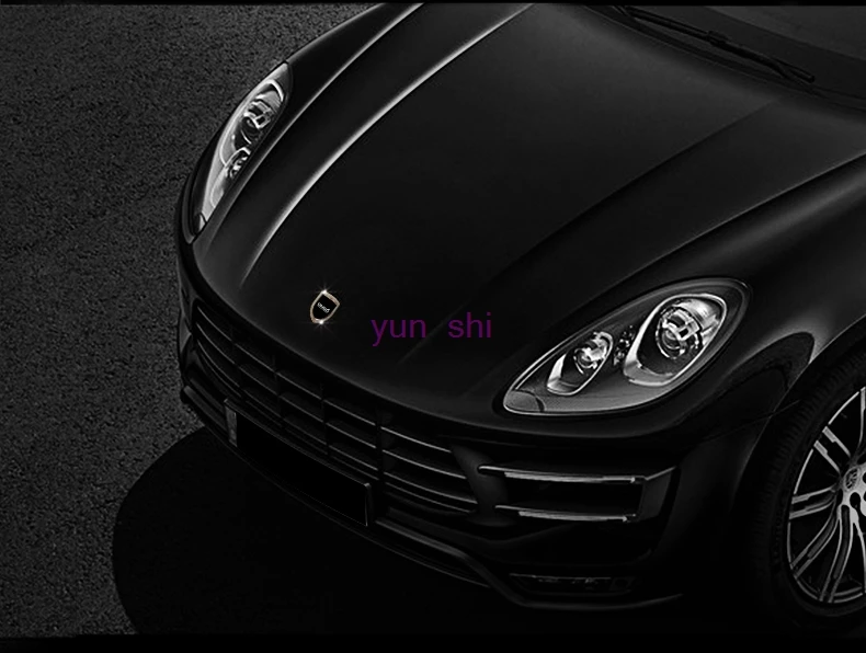 AngelguoguoCar головной значок украшение Логотип рамка наклейка Чехлы для Porsche 911 718 Macan
