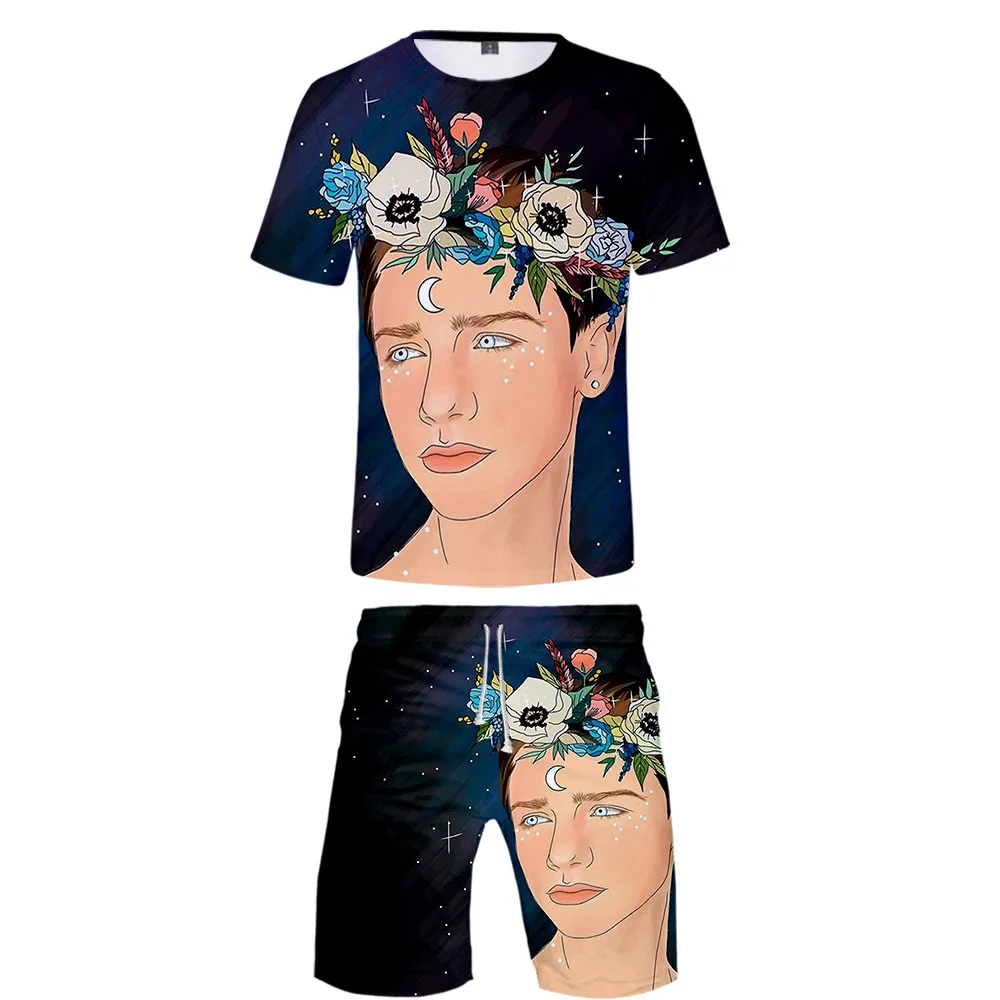 

Payton Moormeier 3D Printed Trendy Style Tracksuit Women/Men Two Piece Set Summer T Shirt+Shorts Suitable Casual Streetwear