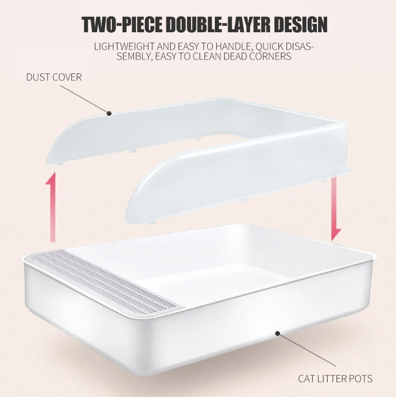 Pet Туалет постельное белье Анти Всплеск кошки ящик для туалета кошачий поднос