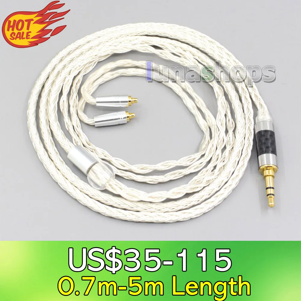 

16-ядерный OCC посеребренный кабель для наушников LN007228 для Shure se535 se846 Se425 Se315 Se215 MMCX