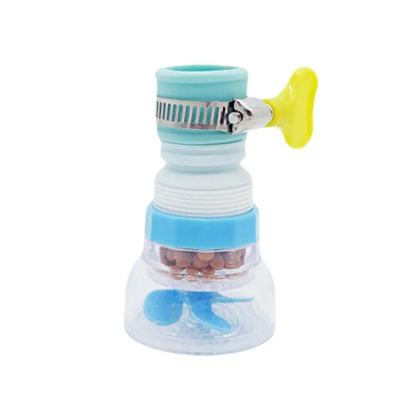 

Kitchen Faucet Filter 360 Degree Rotatable Spray Head PVC Shower Tap Water Filter Purifier Nozzle Filter Anti-Splash Household