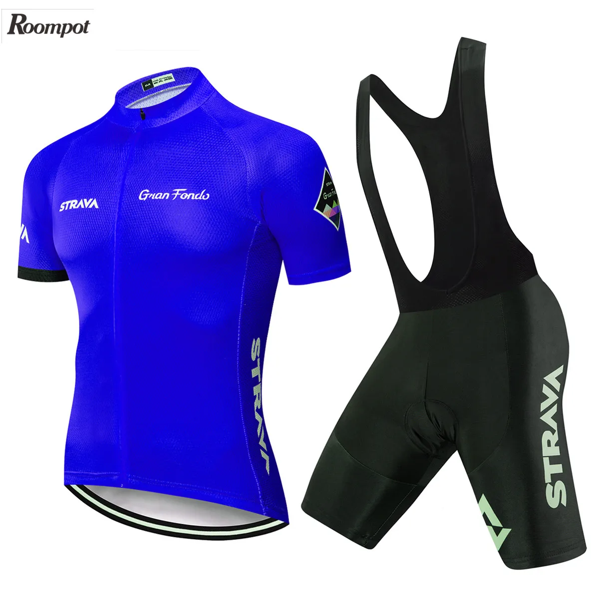 2020 Профессиональный синий комплект для велоспорта STRAVA летняя велосипедная