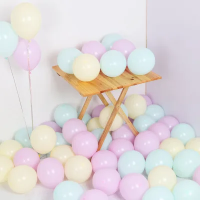 13 Macaroon 50~ 100 шт./пакет 10in латексных воздушных шаров с 33 Цвета надувные свадебные украшения воздушный шар с надписью "Happy Birthday" Вечерние материалы воздушных шаров - Цвет: 13 Macaroon