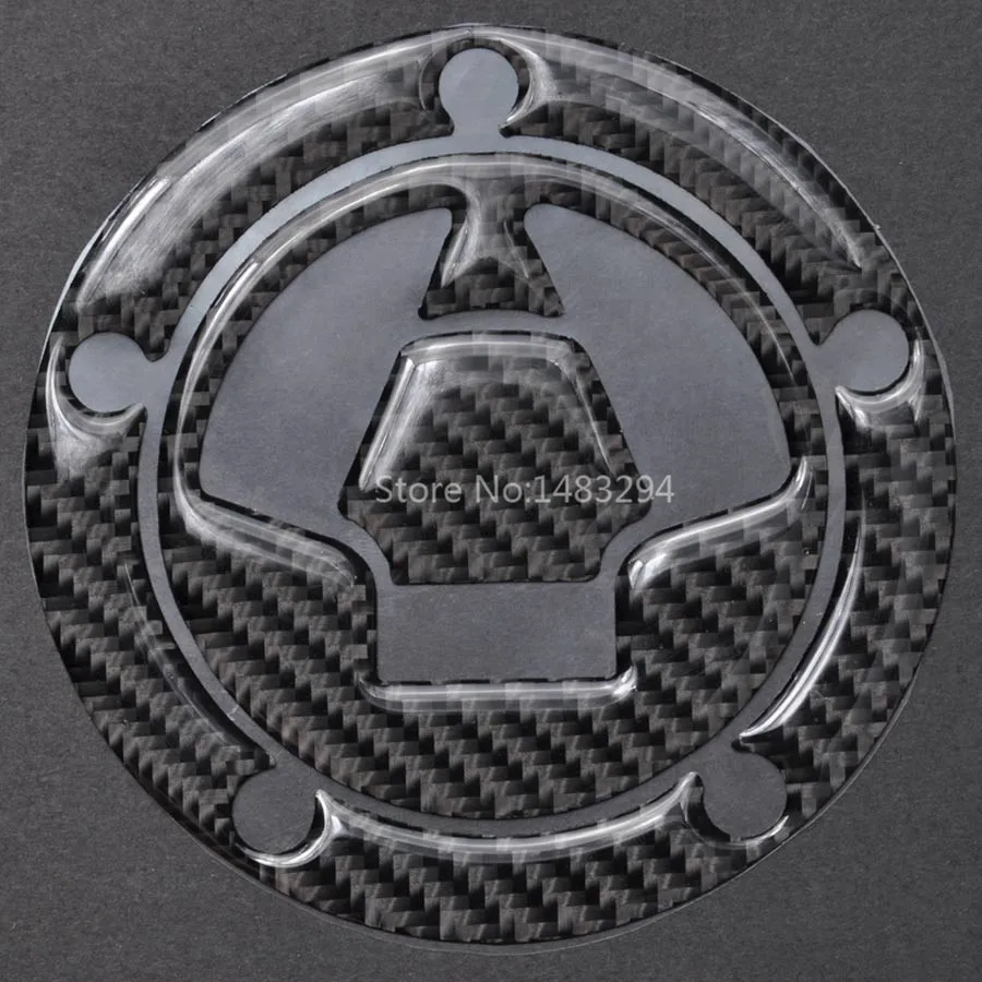 Наклейка на крышку топливного бака 3D Защитная из углеродного волокна