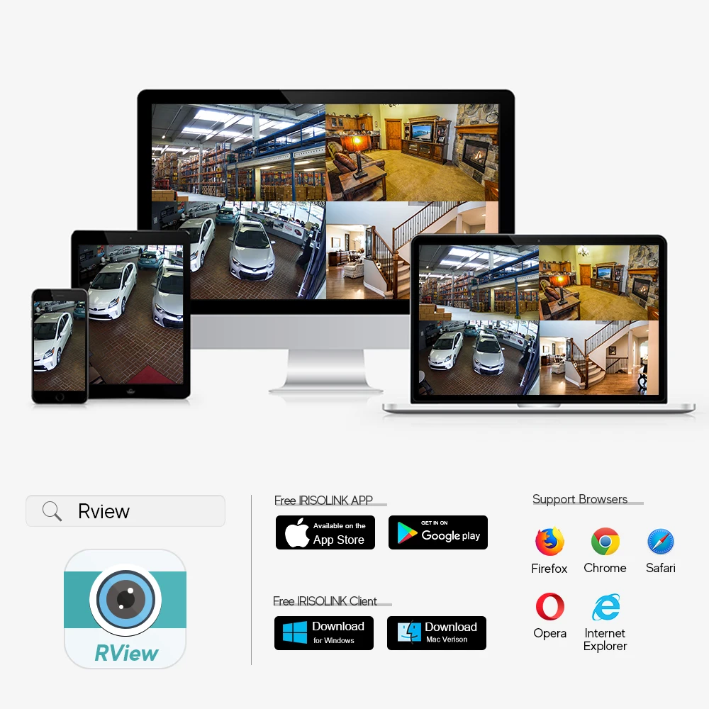 Ирисолинк 5МП 8Кан AHD DVR 5 в 1 ГИБРИД H.265 Секьюрити Рекордер для 5МП/4МП 1080P TVI CVI Аналоговых Камер С Детектором Движения.