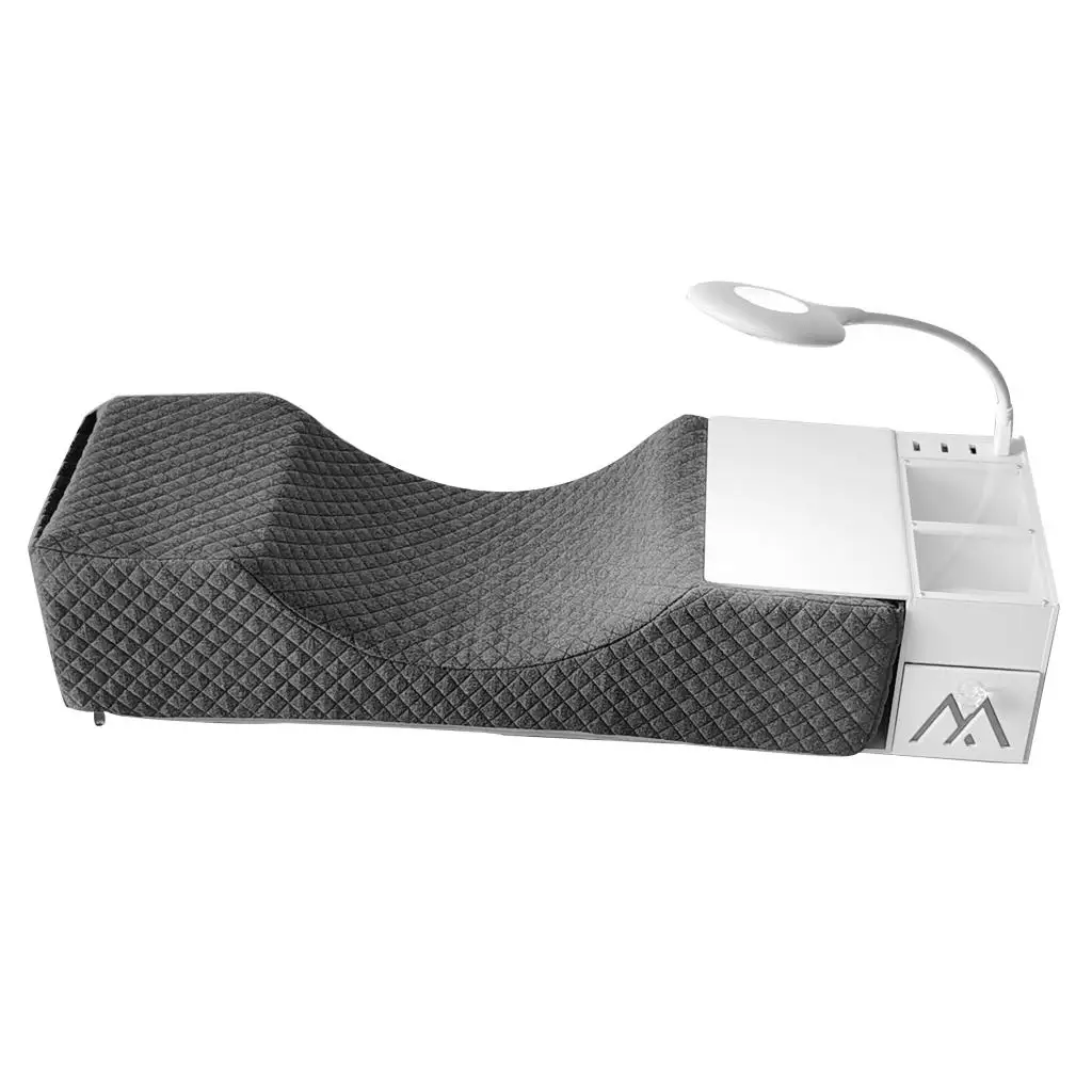 Comfortable Lash Pillow with shelf light for eyelash extension For Beauty Salon OrganizerS Storage Supply Lashing Cushion | Красота и