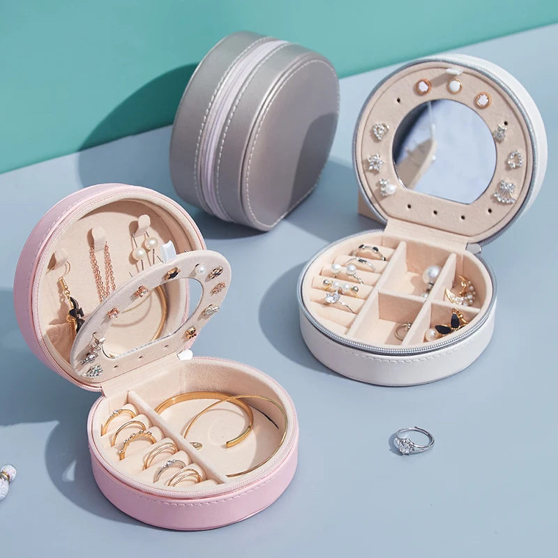 New simple jewelry box Korean earrings creative portable jewelry storage box earrings earrings ring small jewelry box