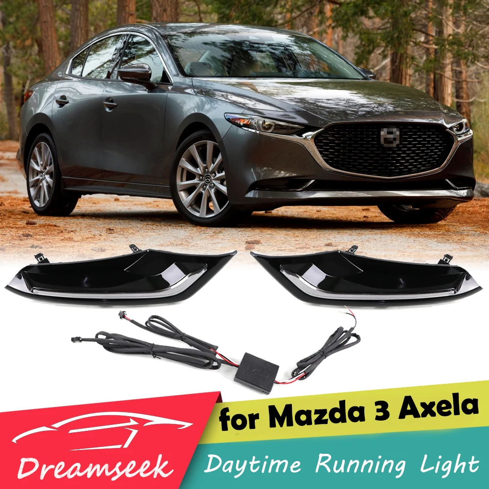 Светодиодный ные дневные ходовые огни противотуманные фары для Mazda 3 Axela 2019 + с