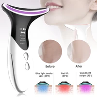 face neck massager anti wrinkles high frequency vibration neck massaging machine lift and tighten skin 4 modes massaging device