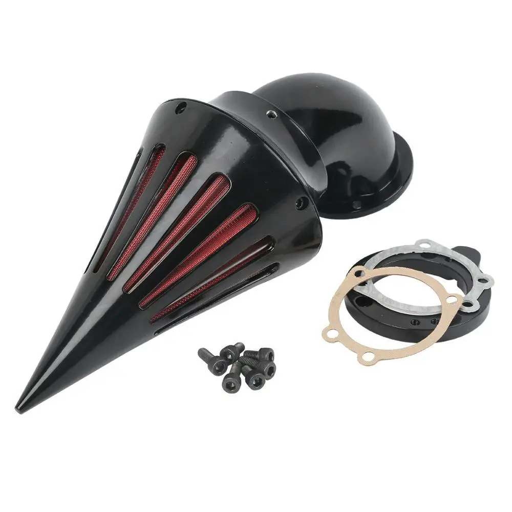 Black Мотоцикл очиститель воздуха фильтр аксессуары для Harley карбюратор CV Sportster XL 883 1200 на заказ - Цвет: Black