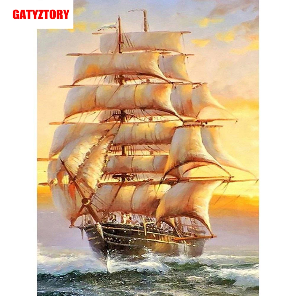 GATYZTORY 5D алмазная живопись полный квадратный DIY домашний декор мозаика стразы