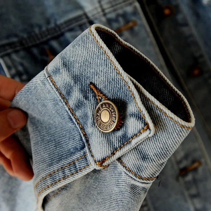 

Women Casual Denim Jacket Star Spliced Pearls Fashion Outwear Coat Female Streetwear Single Breasted Tassels Short Jean Jacket